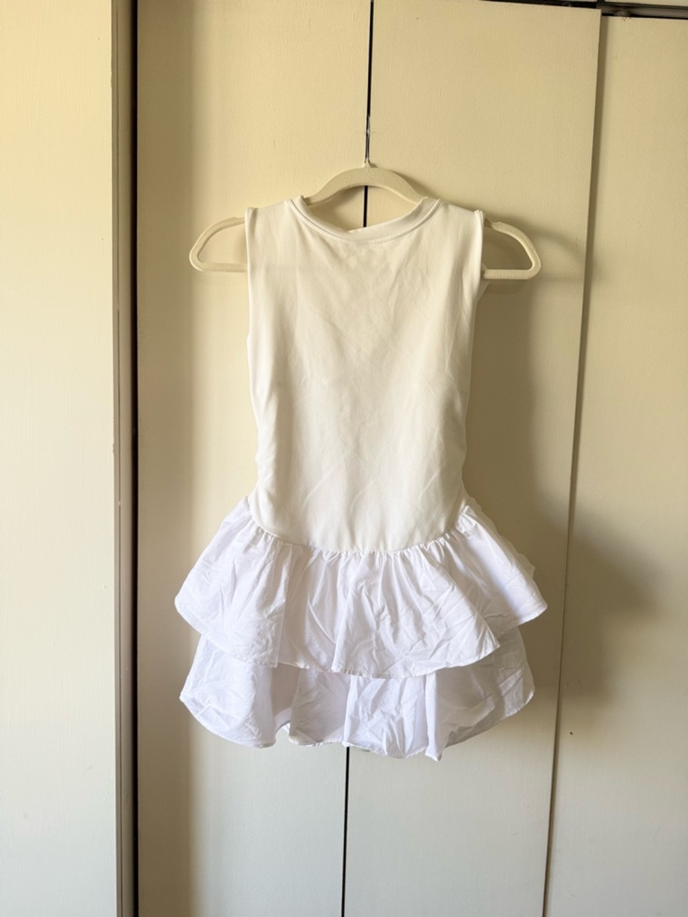 Free People Movement Field Day Skortsie White Athletic Dress Bridal Bride Bach - Picture 5 of 8